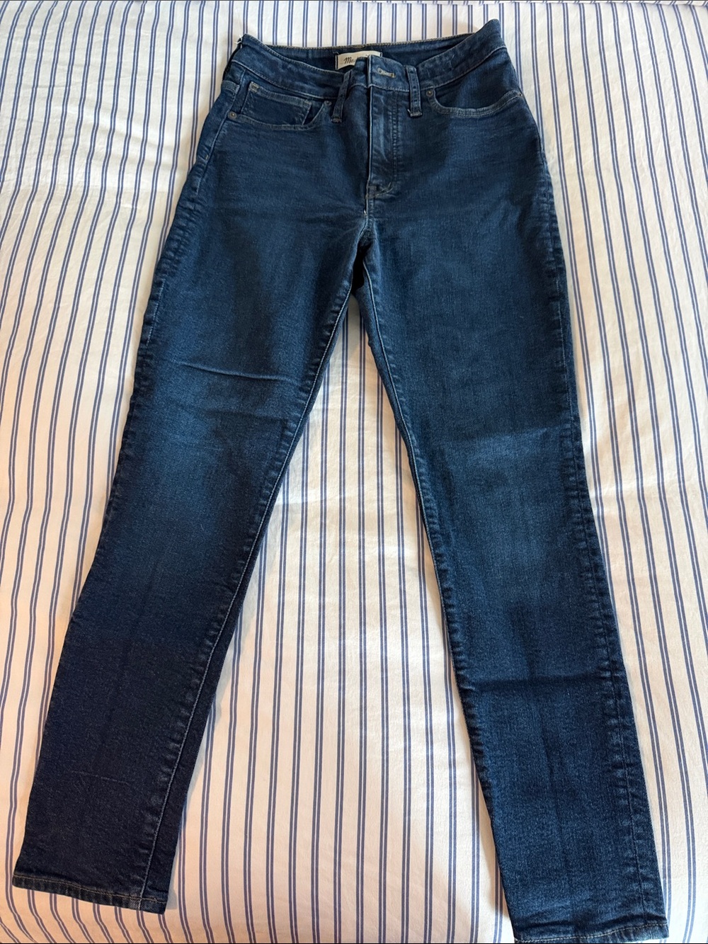Madewell Dark Indigo Curvy High Rise Skinny Jeans